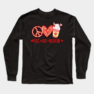 Peace Love Valentine Long Sleeve T-Shirt